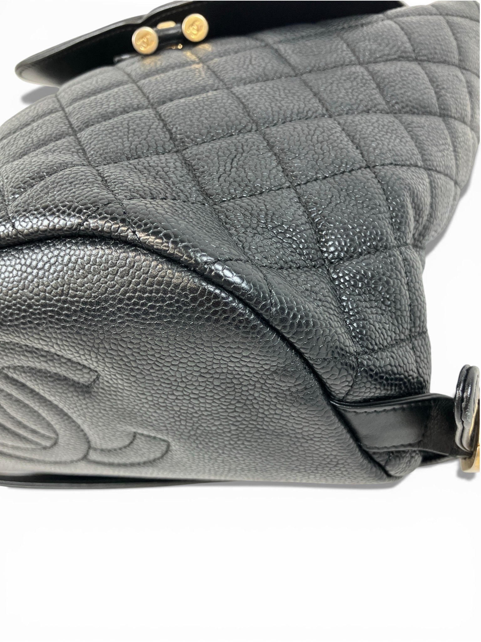 CHANEL　リュックサック　バックパック　CCフィリグリー　キャビアスキン　ココマーク　マトラッセ