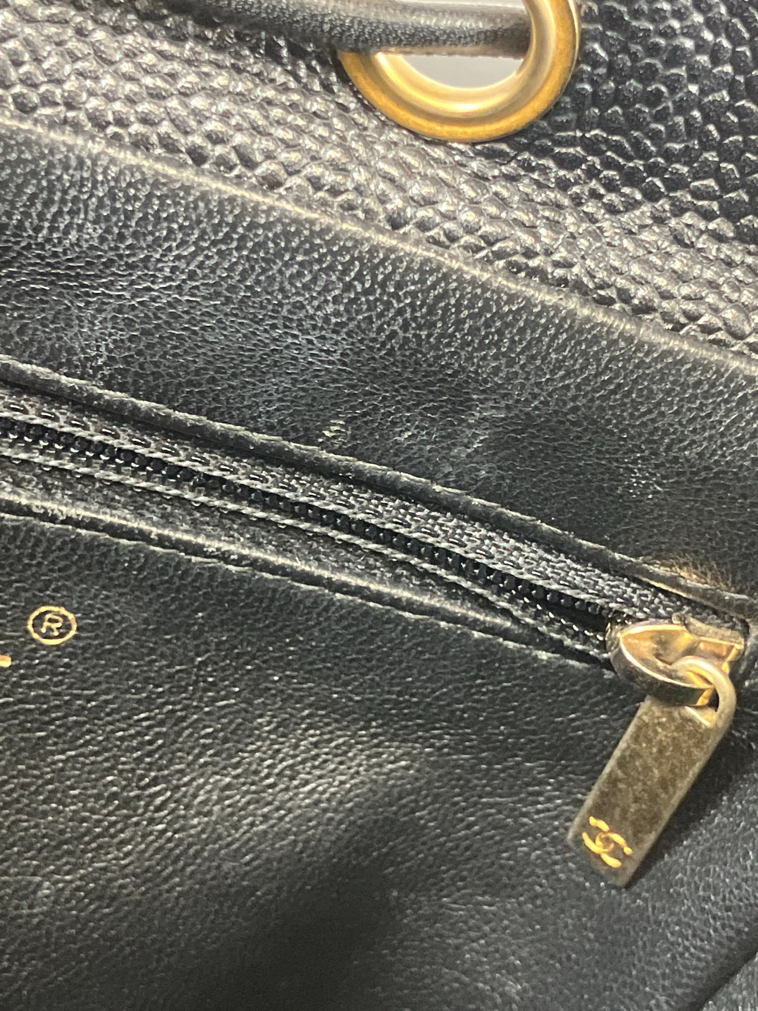 CHANEL　リュックサック　バックパック　CCフィリグリー　キャビアスキン　ココマーク　マトラッセ