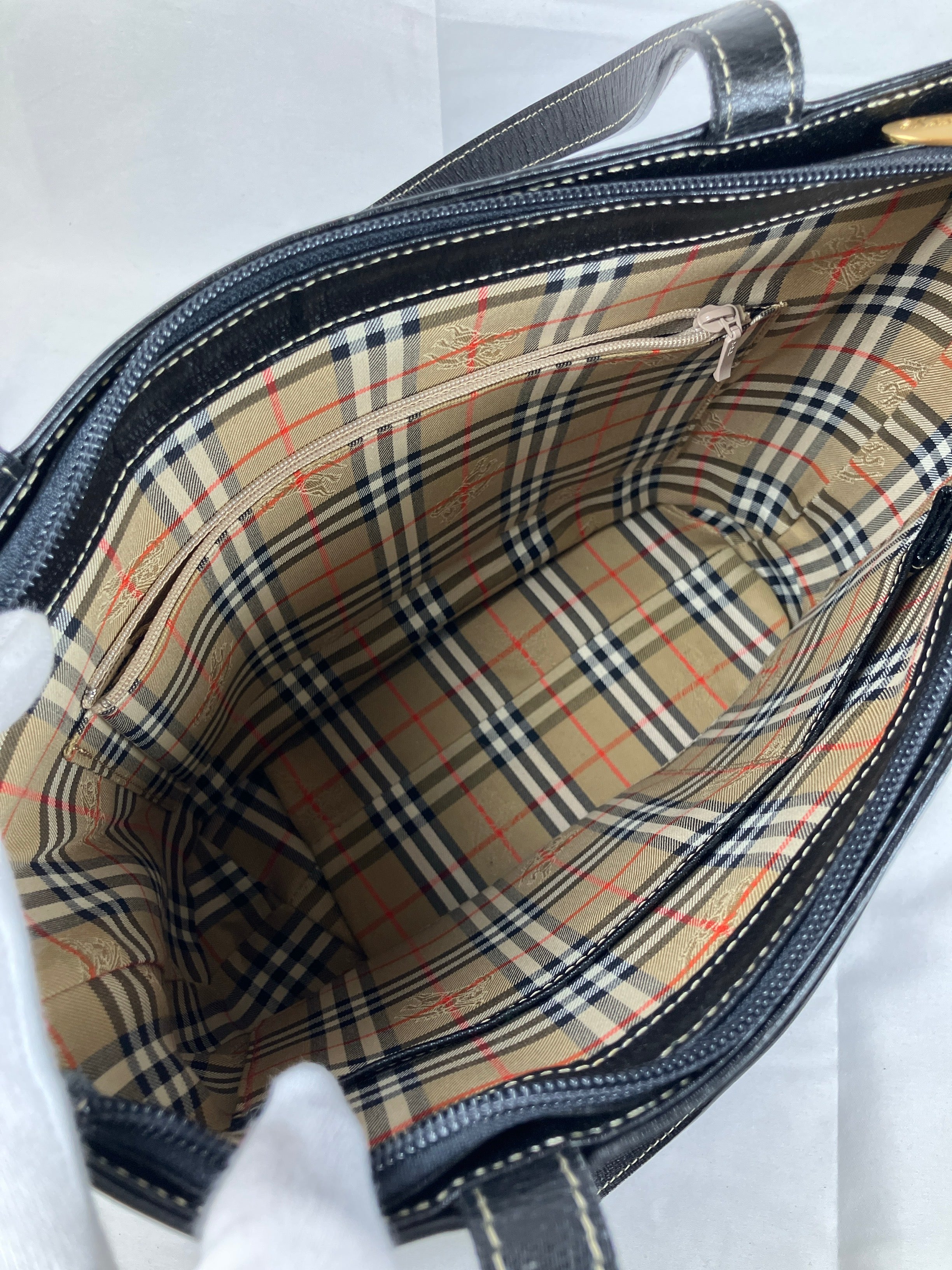 BURBERRY Vintage 90s トートバッグ ノバチェック セミショルダー