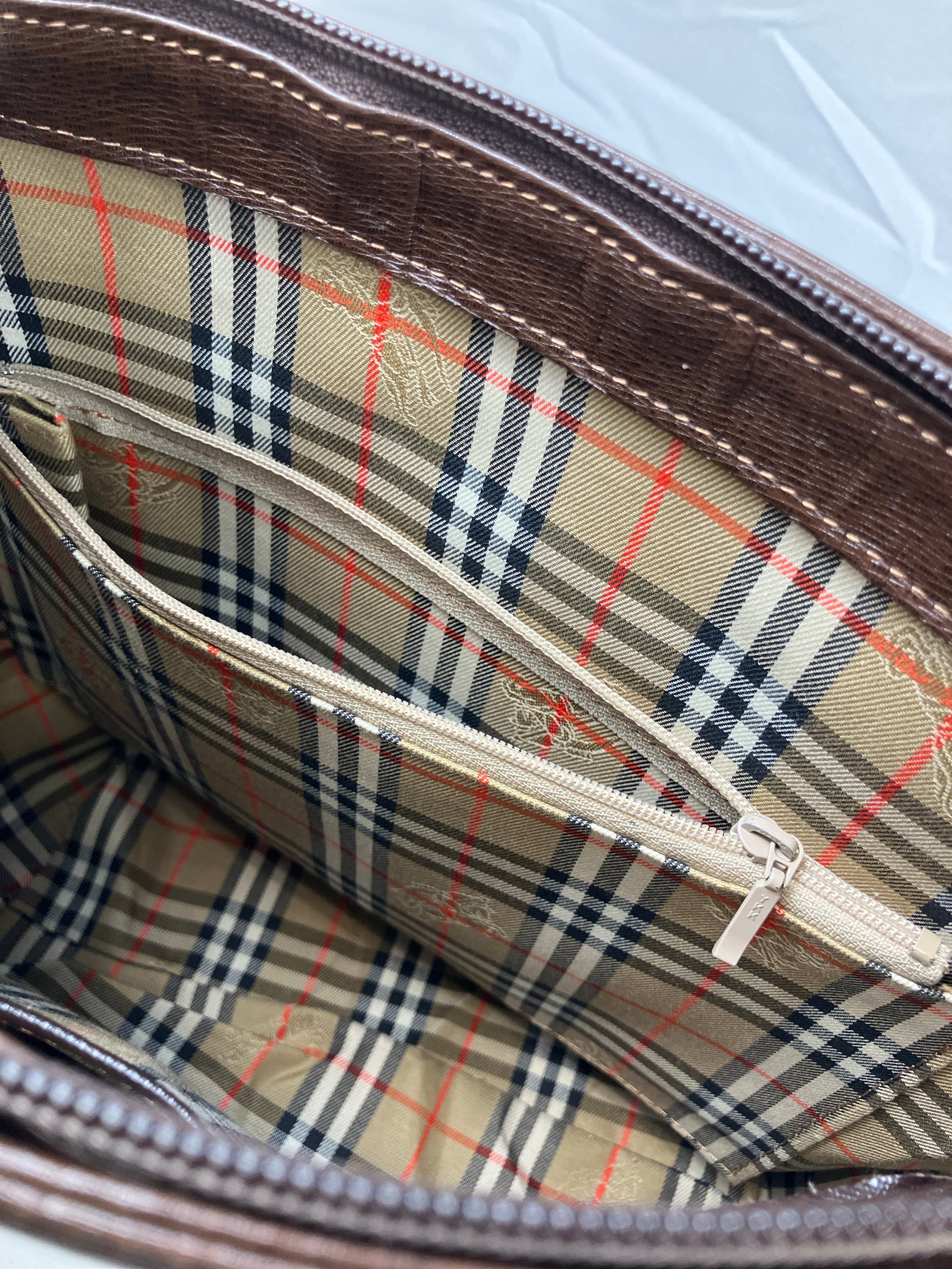 BURBERRY Vintage 90s トートバッグ セミショルダー ノバチェック