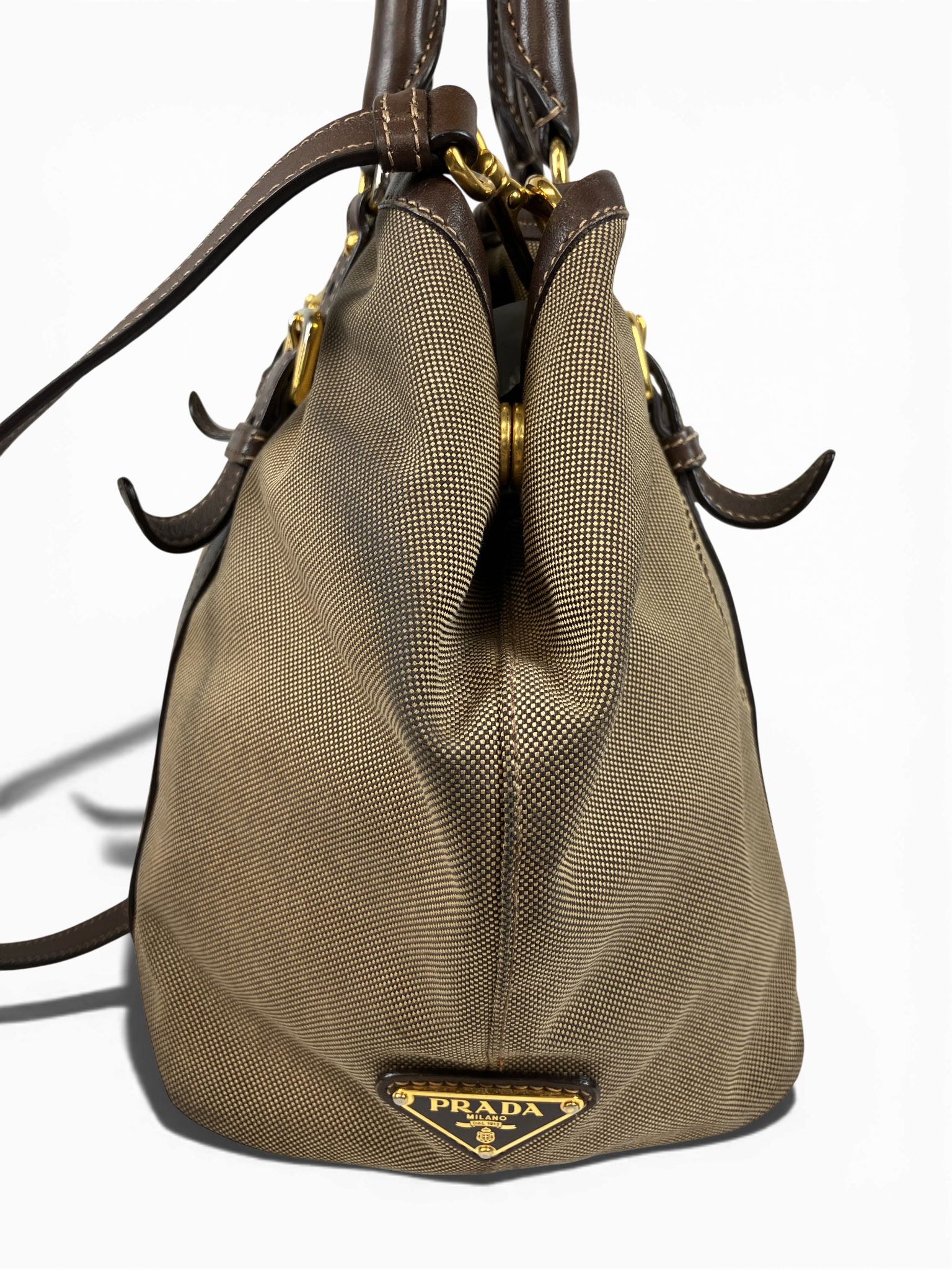 PRADA ロゴジャカード ハンドバッグ BN1841 絶対的な信頼 PRADA ロゴジャカード ハンドバッグ ジャガード ロゴ