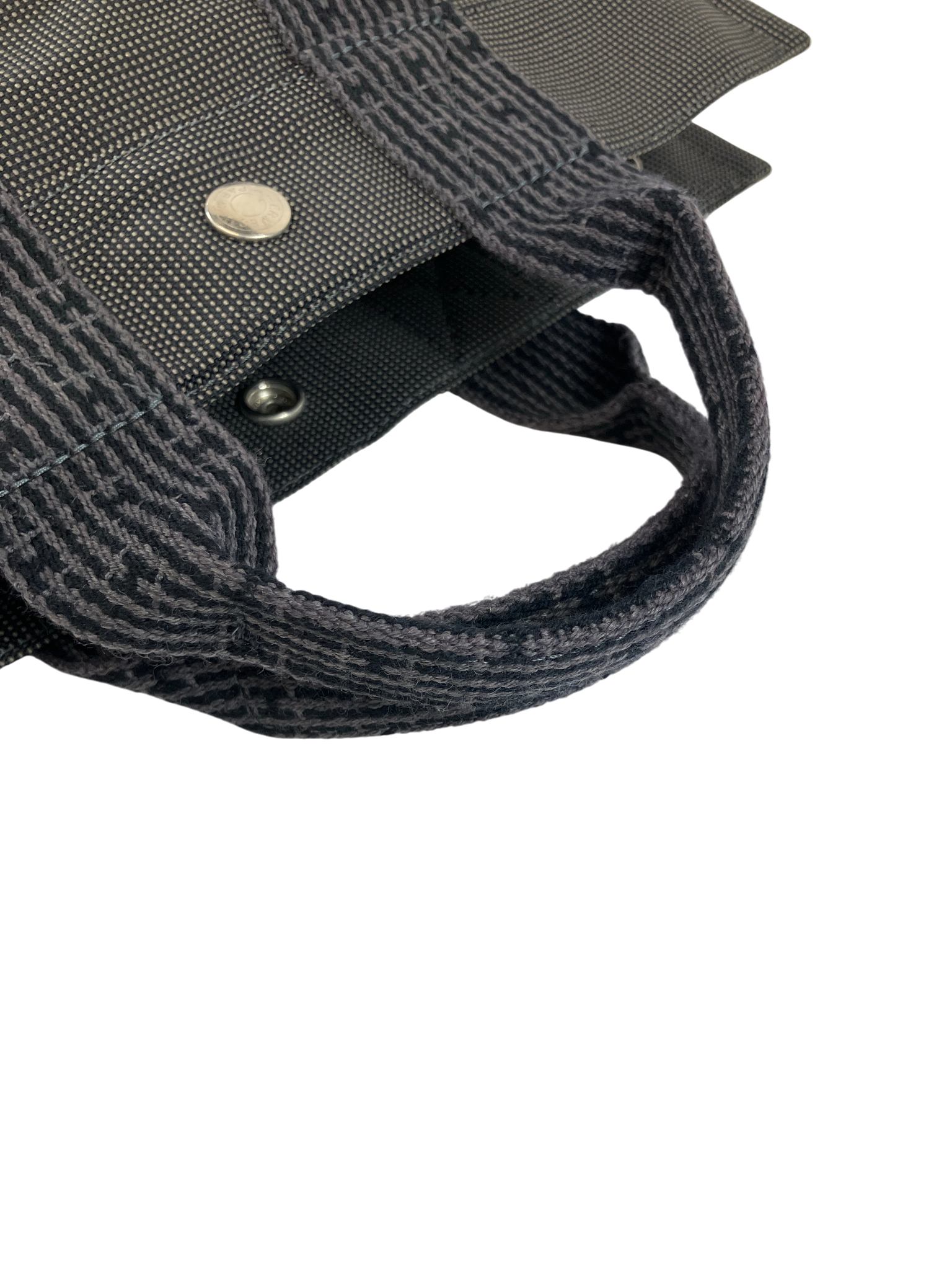 HERMES エルメス エールラインPM ハンドバッグ キャンバス グレー