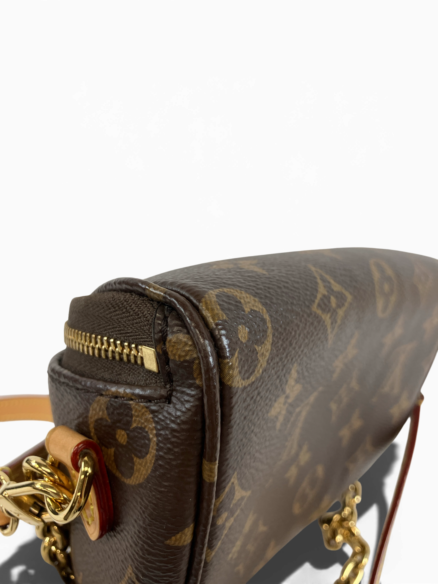 LOUIS VUITTON　ミニ　バムバッグ　モノグラム　ショルダーバッグ　ブラウン　M82335