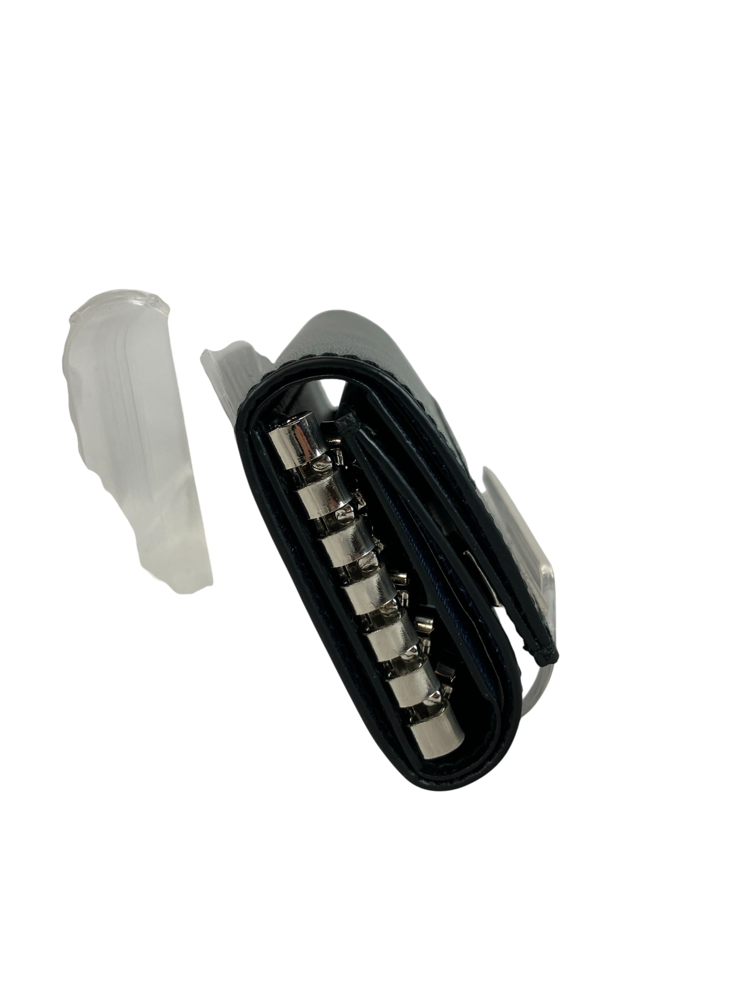 FERRAGAMO フェラガモ キーケース ６連 ロゴ型押し ブラック レザー