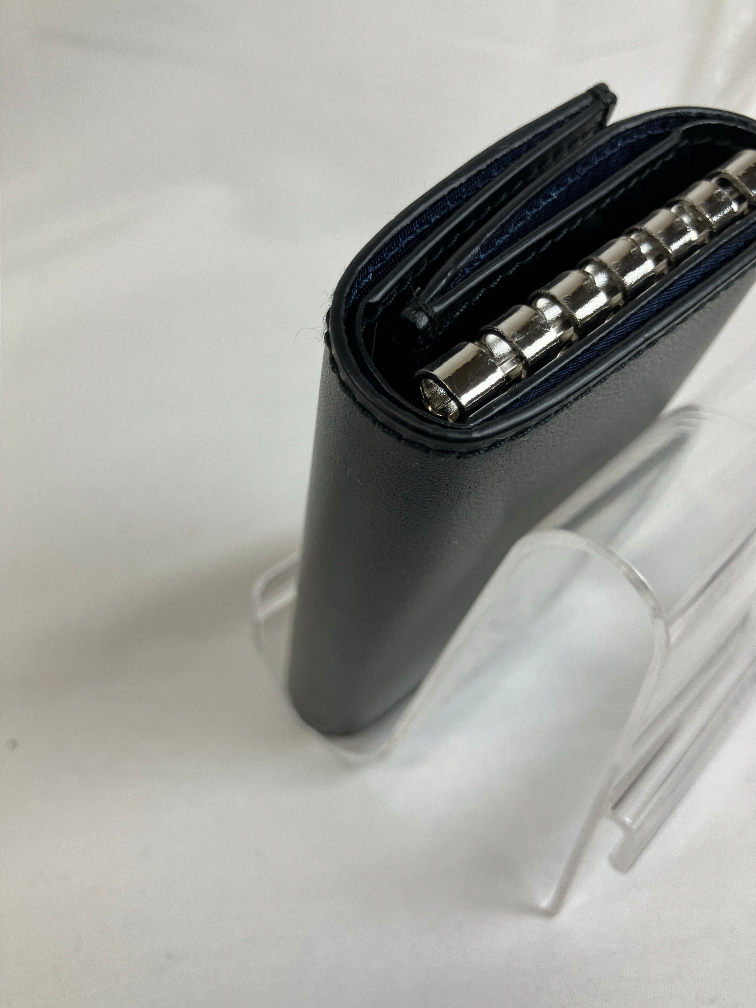 FERRAGAMO フェラガモ キーケース ６連 ロゴ型押し ブラック レザー