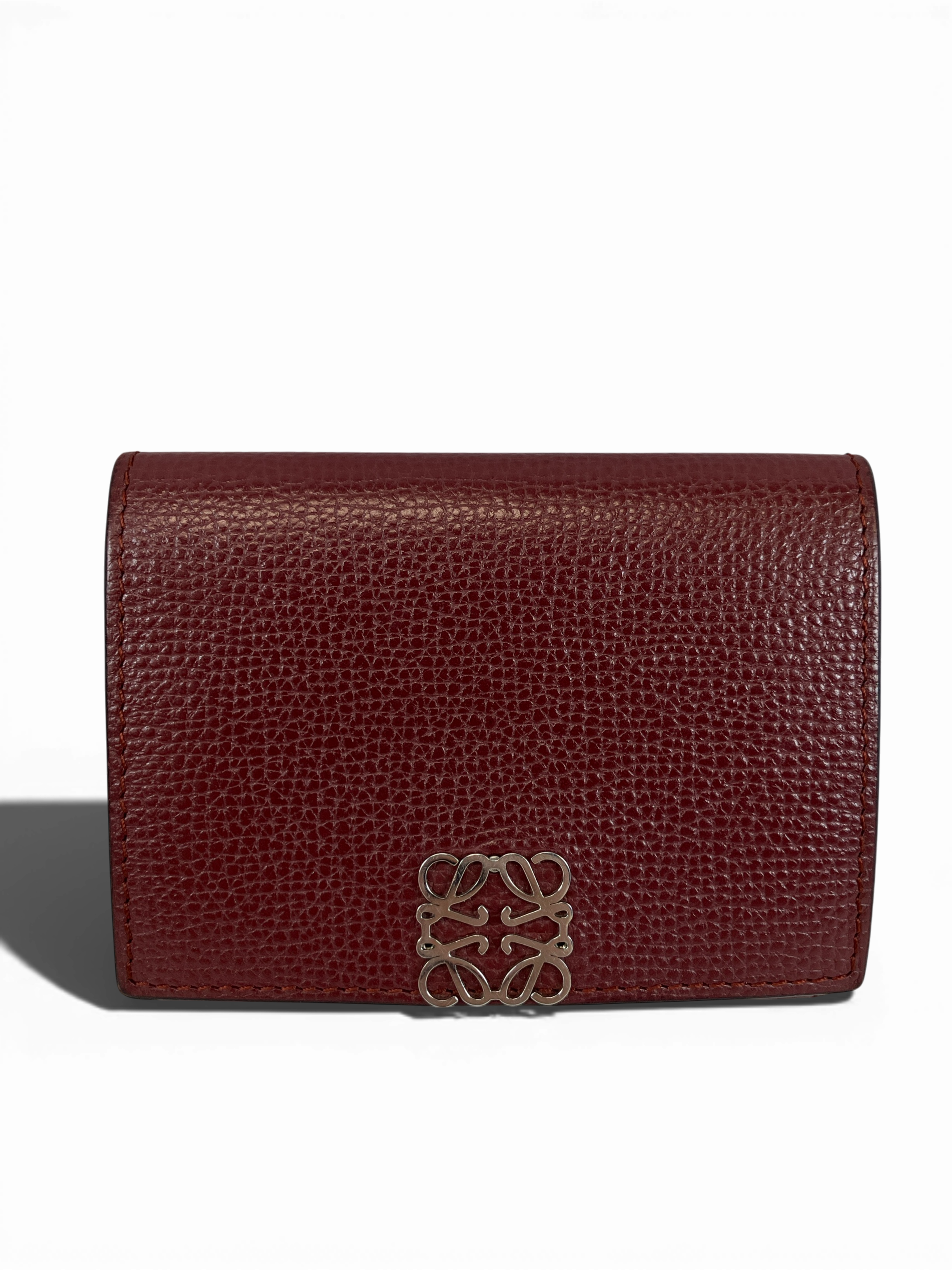 LOEWE ロエベ 三つ折り財布 コンパクトウォレット アナグラム トライフォールド ボルドー C821TR2X02 6220 BAYA