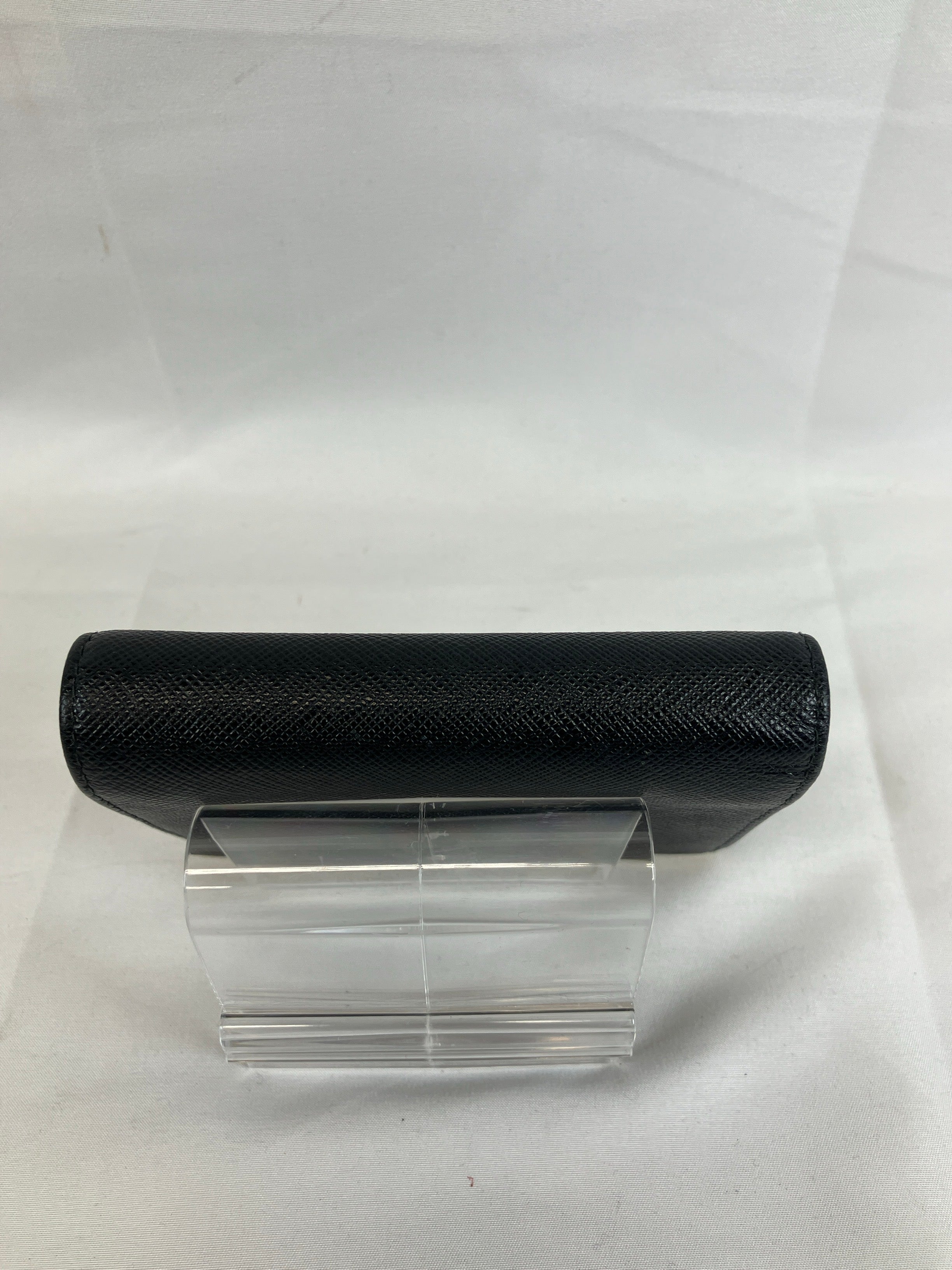 PRADA プラダ 二つ折り財布 サフィアーノ メタルバー ブラック ネロ