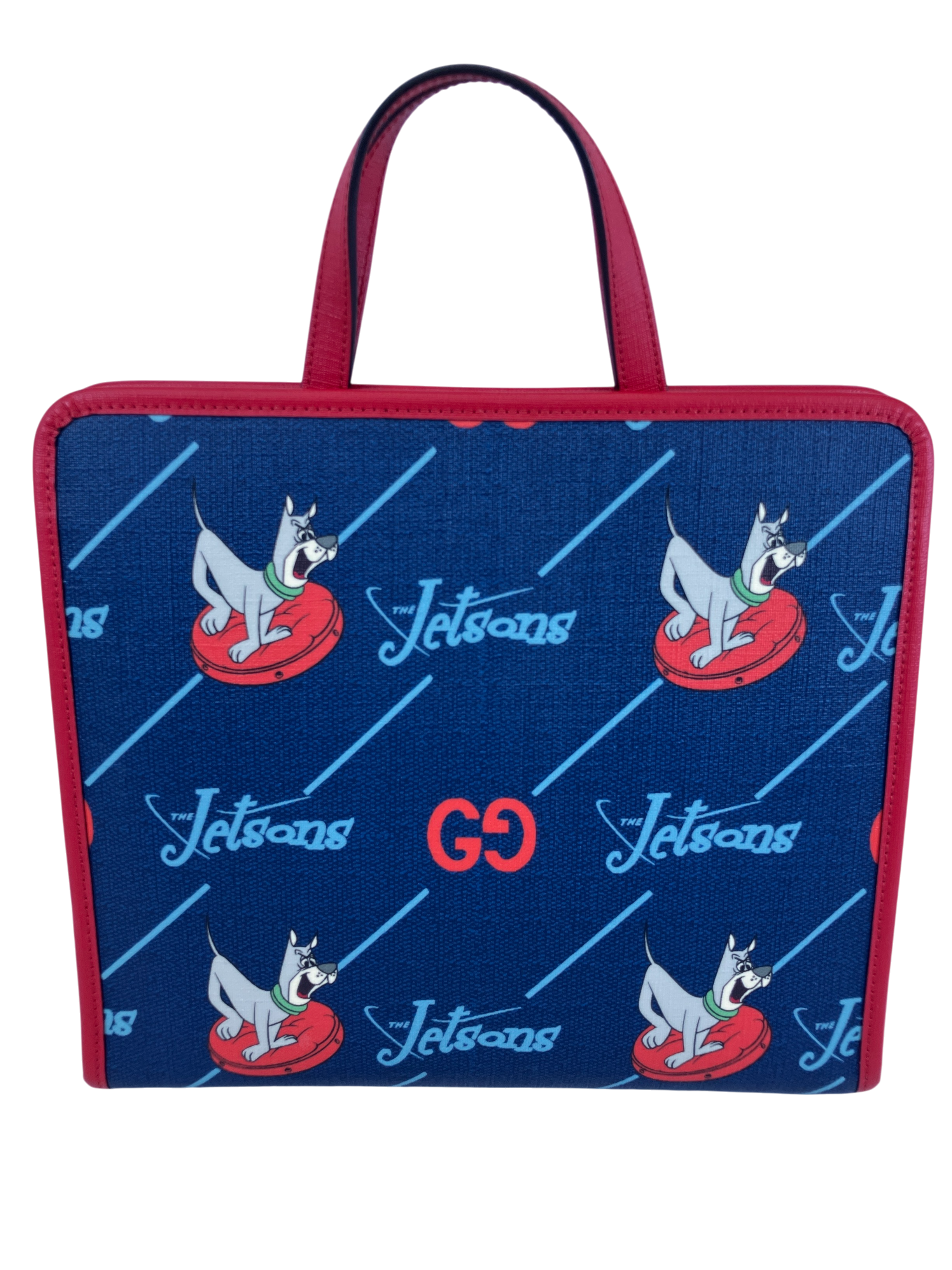 GUCCI グッチ チルドレンズ THE JETSONS ジェットソン ネイビー レッド トートバッグ ハンドバッグ 605614