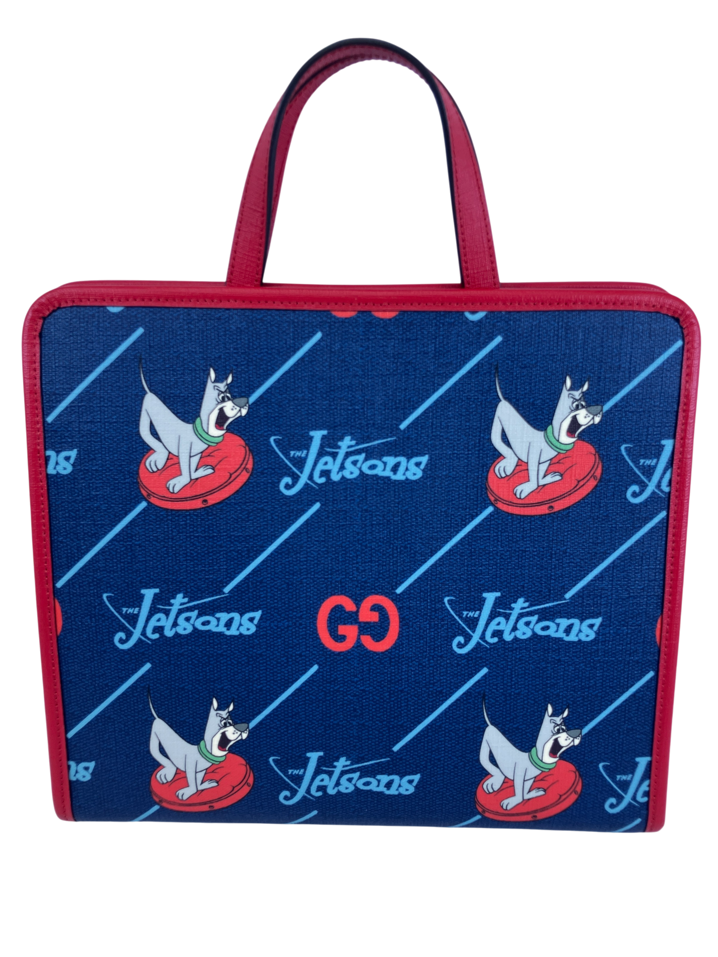 GUCCI グッチ チルドレンズ THE JETSONS ジェットソン ネイビー レッド トートバッグ ハンドバッグ 605614