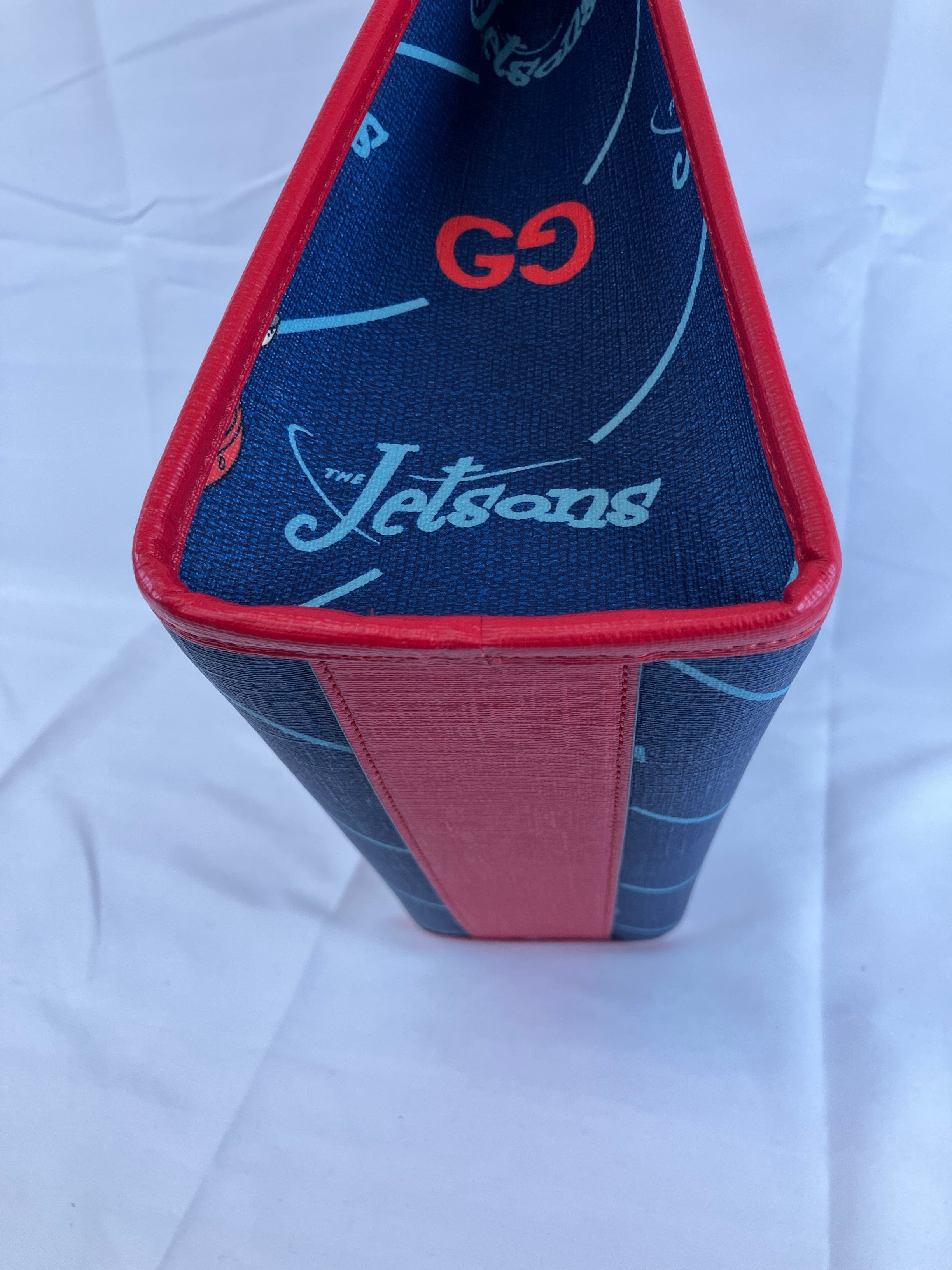 GUCCI グッチ チルドレンズ THE JETSONS ジェットソン ネイビー レッド トートバッグ ハンドバッグ 605614