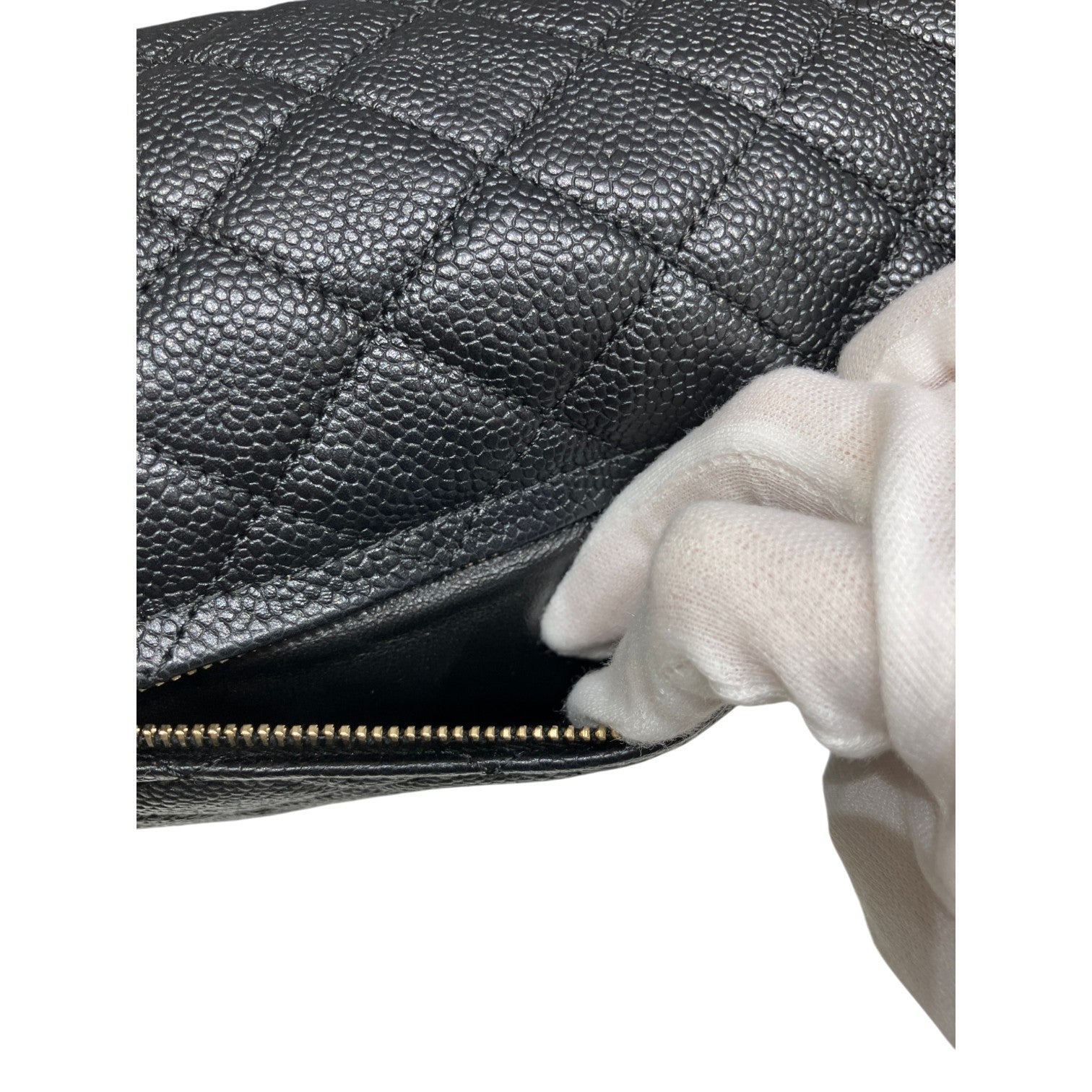 CHANEL シャネル CCフィリグリー バックパック キャビアスキン ココマーク ブラック ゴールド金具 チェーン レディース