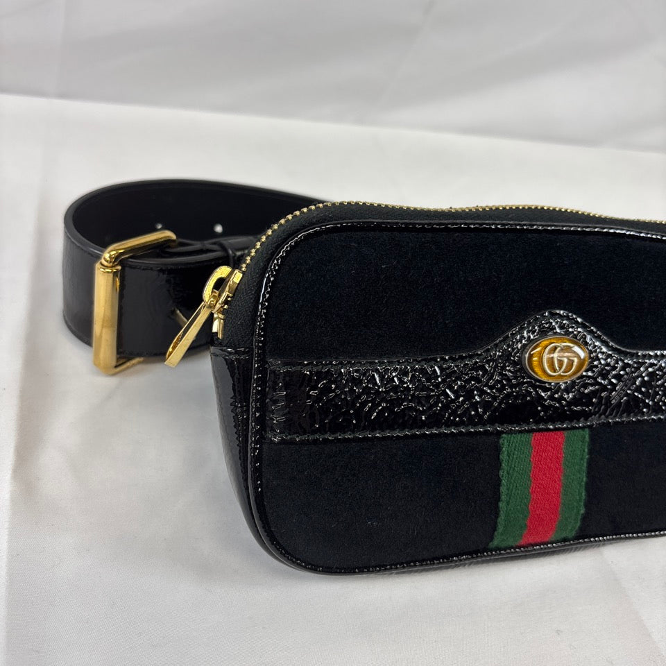GUCCI　グッチ　ボディバッグ　ウエストポーチ　オフィディア　GGマーモント　ウェビング　スエード　519308