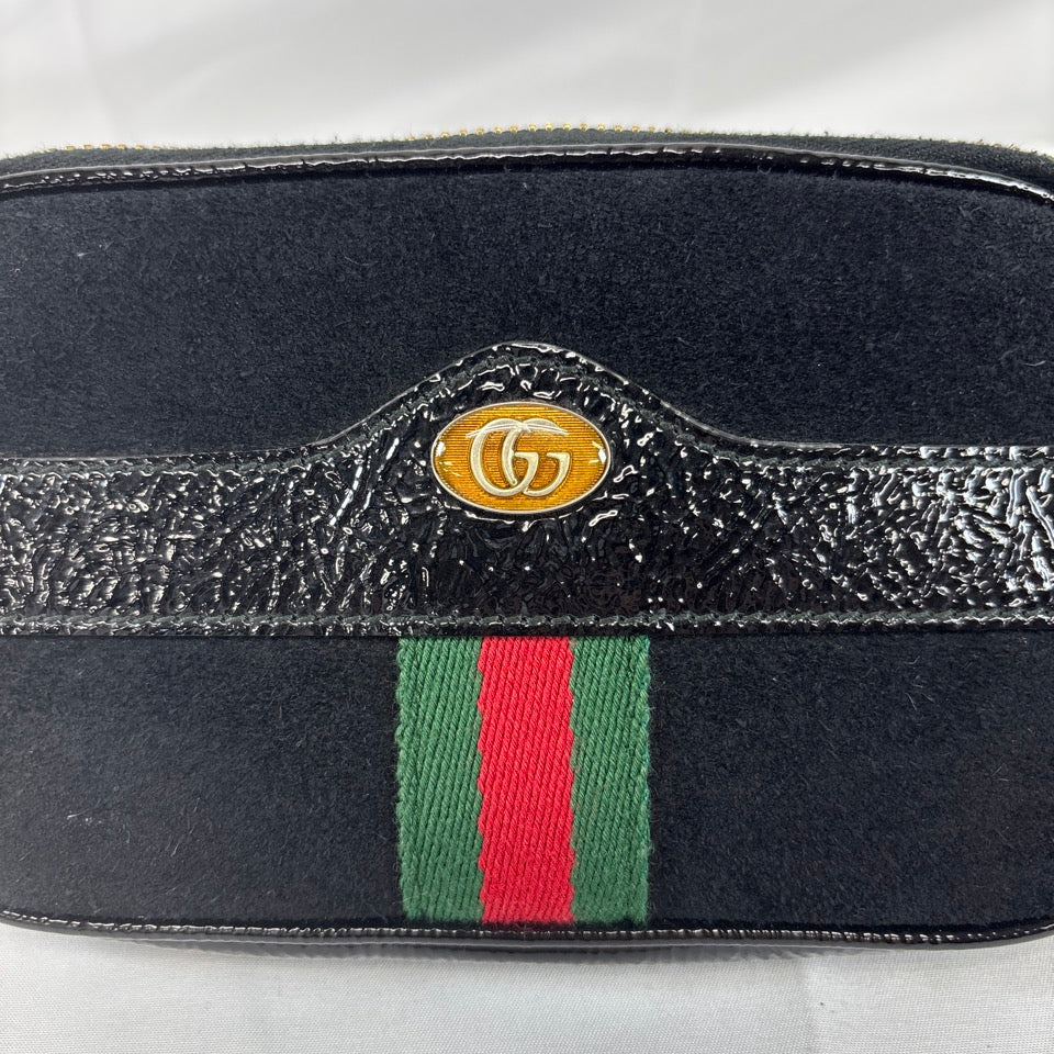 GUCCI　グッチ　ボディバッグ　ウエストポーチ　オフィディア　GGマーモント　ウェビング　スエード　519308