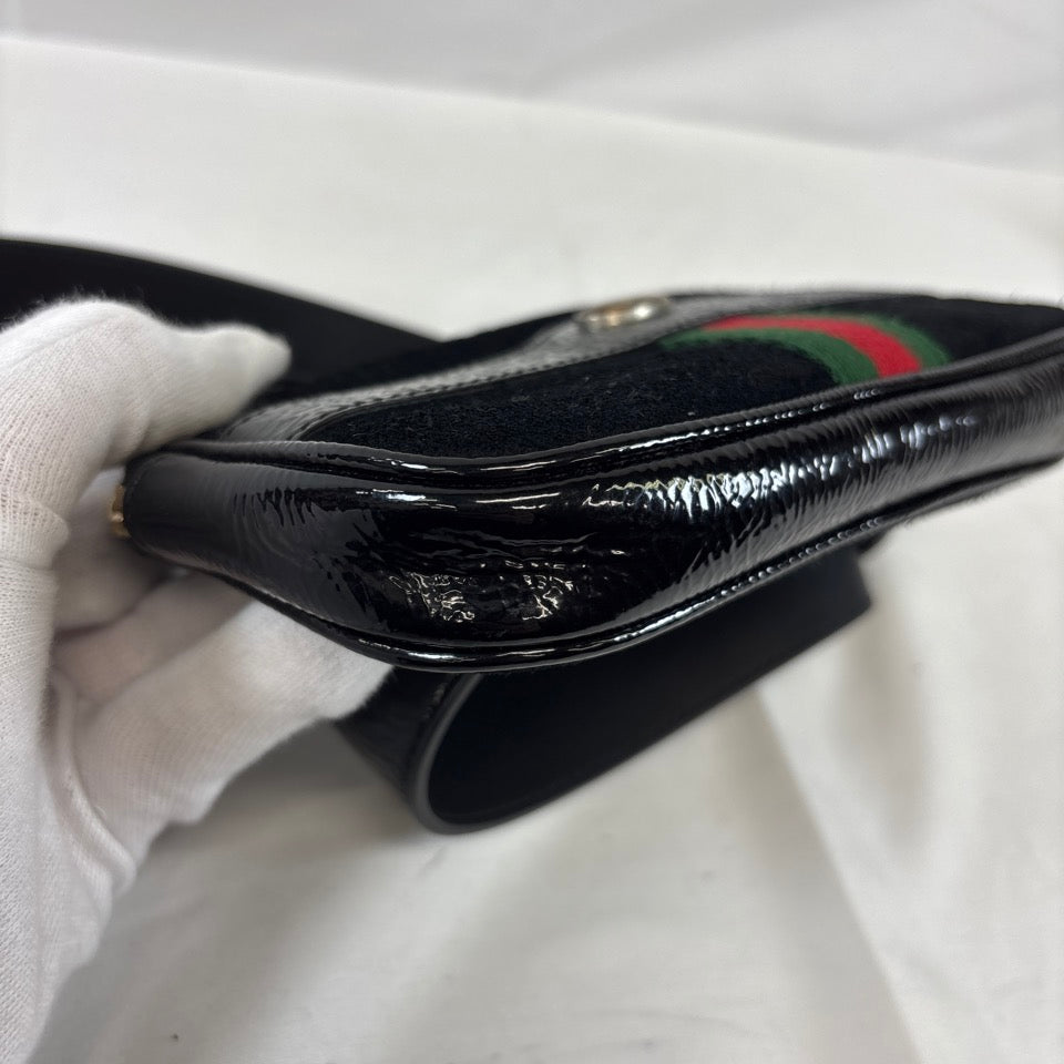 GUCCI　グッチ　ボディバッグ　ウエストポーチ　オフィディア　GGマーモント　ウェビング　スエード　519308