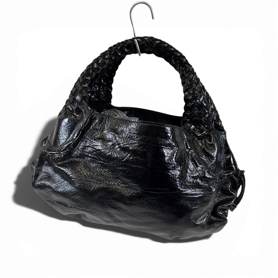 FERRAGAMO　フェラガモ　ハンドバッグ　エナメル　ガンチーニ　