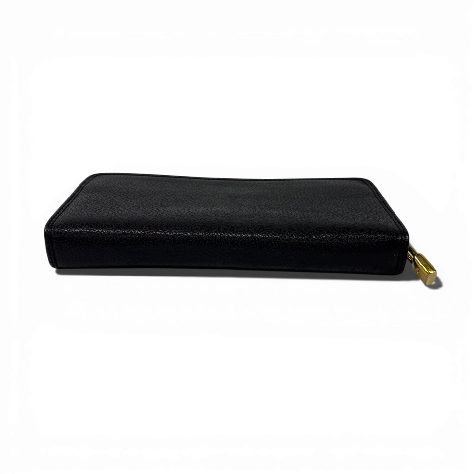 LOEWE　ロエベ　長財布　ロングウォレット　ラウンドファスナー　アナグラム　ブラック