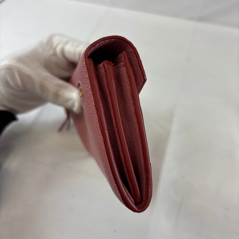 MIUMIU　長財布　ロングウォレット　マドラス　ラブレター　ハート　ピンク