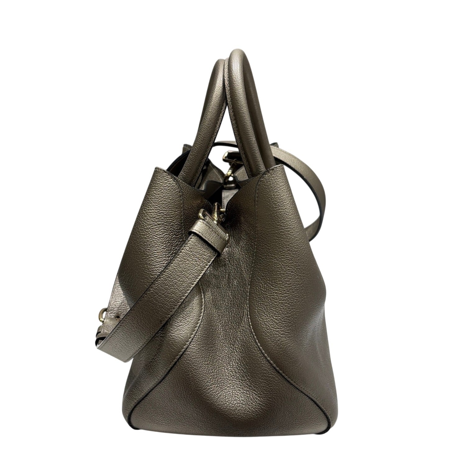 Christian Dior クリスチャンディオール オープンバー 2way ハンドバッグ ショルダーバッグ ゴールド ゴールド金具 ロゴ チャーム レディース