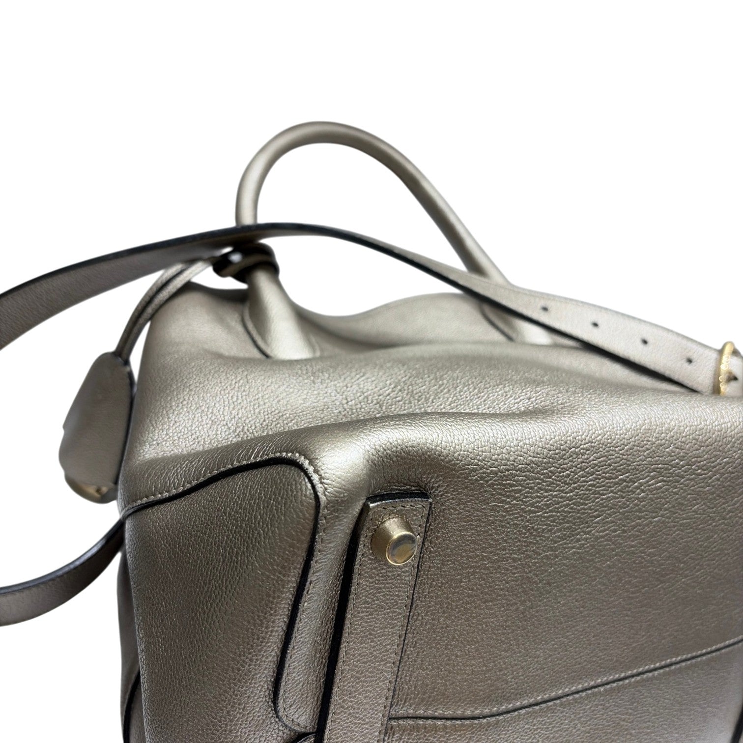 Christian Dior クリスチャンディオール オープンバー 2way ハンドバッグ ショルダーバッグ ゴールド ゴールド金具 ロゴ チャーム レディース