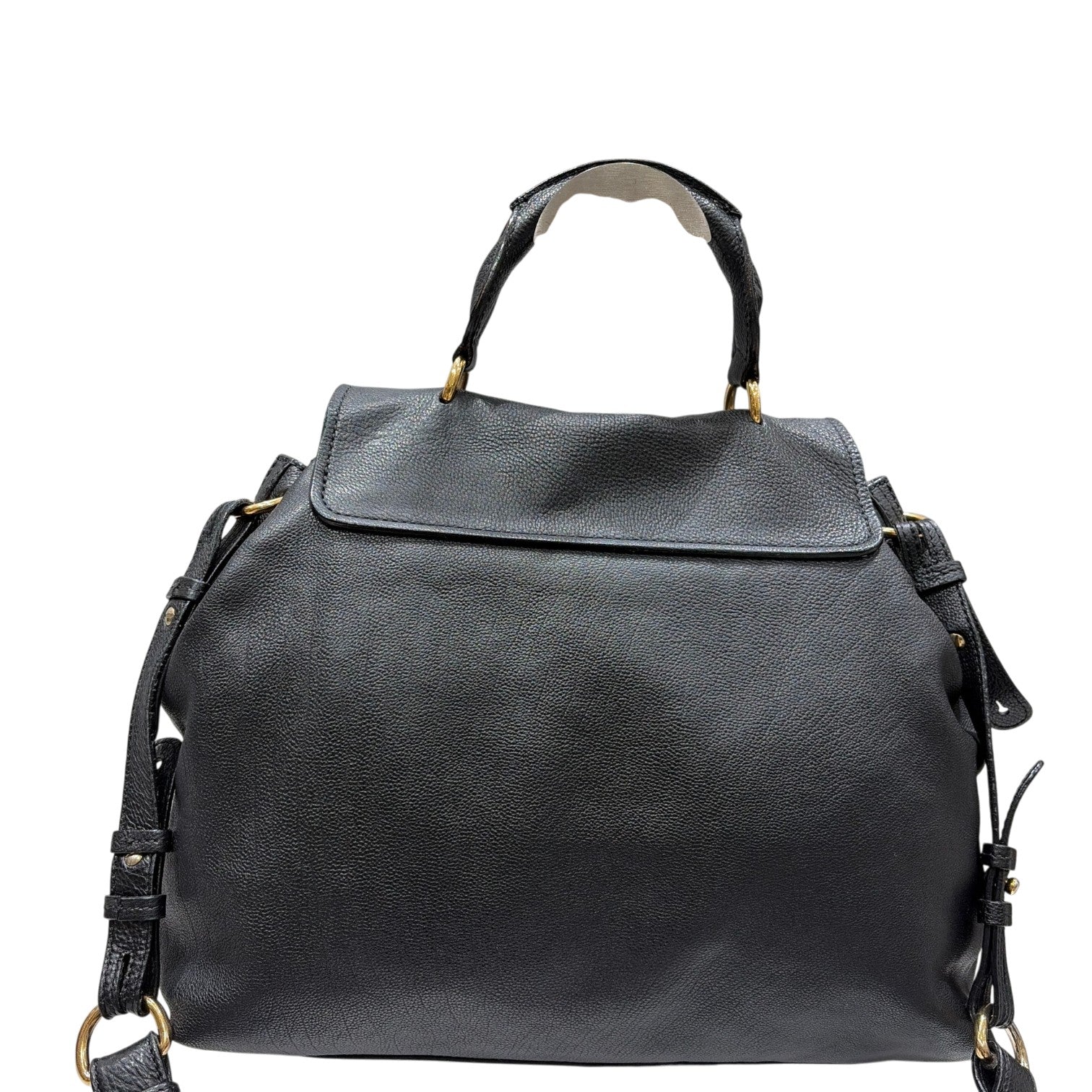 Chloe クロエ エルシー 2way ハンドバッグ ショルダーバッグ ブラック ゴールド金具 レザー レディース