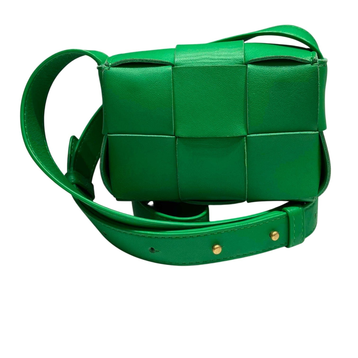 BOTTEGA VENETA ボッテガヴェネタ キャンディ カセット ショルダーバッグ クロスボディ ポシェット グリーン レディース メンズ