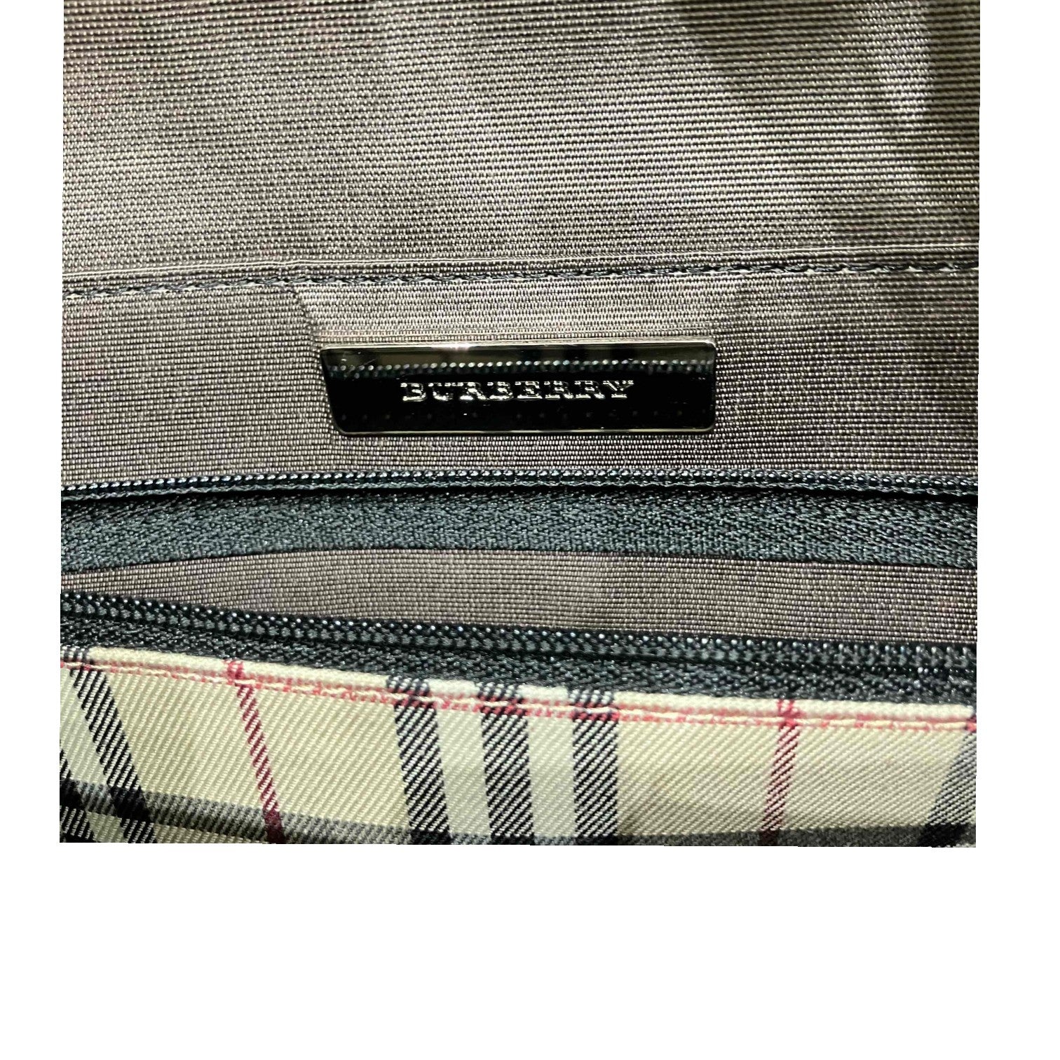 BURBERRY バーバリー ハンドバッグ ノバチェック ワンショルダーバッグ レザー ブラック レディース