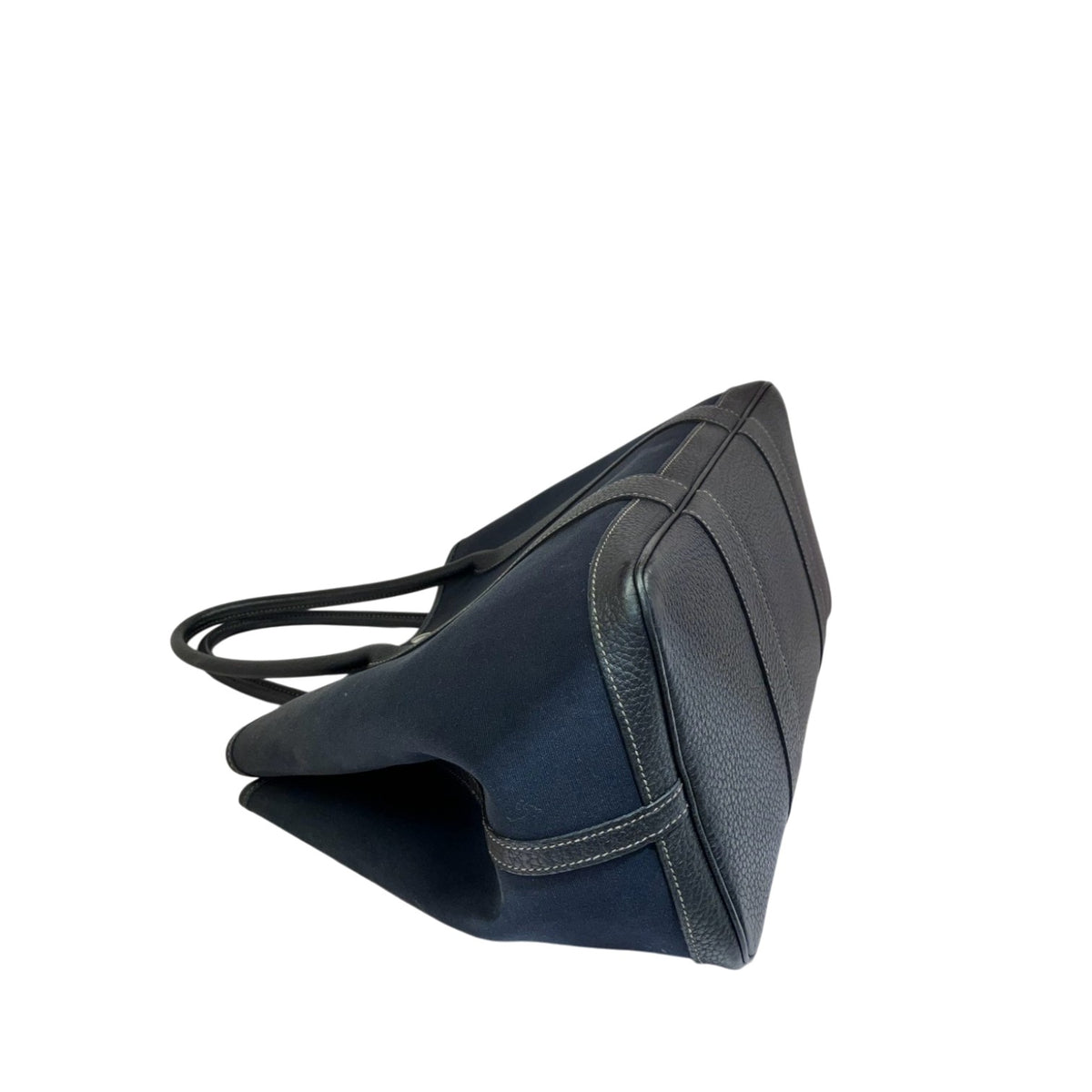 HERMES エルメス ハンドバッグ トートバッグ ガーデンパーティ PM ブラック ノワール キャンバス レザー GARDEN PARTY レディース メンズ